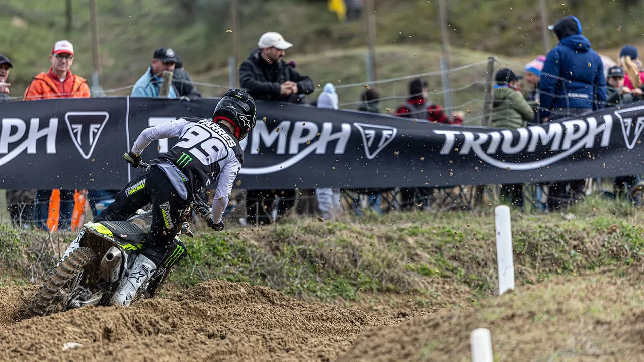 Guillem Farres Impresses on Triumph Debut with Second Overall at Spanish Motocross Championship