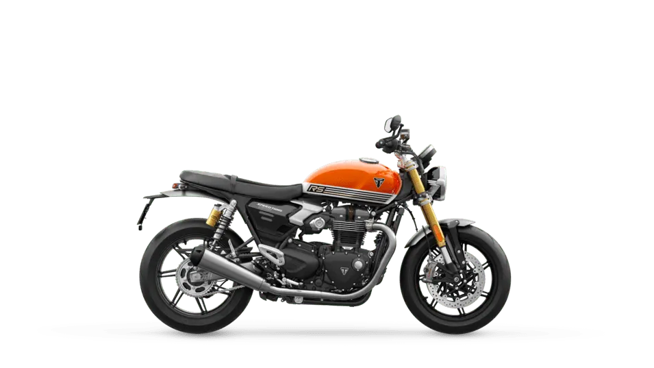 Triumph Speed Twin 1200 in Baja Orange right hand side