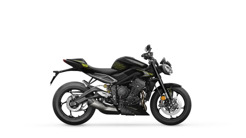 MY25 Street Triple 765 RS in Phantom Black colour CGI
