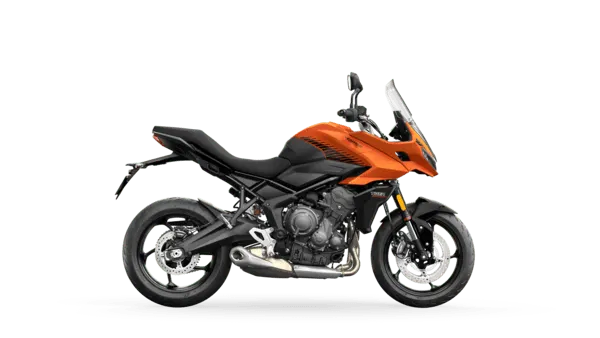 MY25 Tiger Sport 660 in Baja Orange and Phantom Black CGI