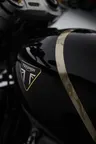 Franja dorada amarmolada del depósito de la Speed Twin 1200 TFC
