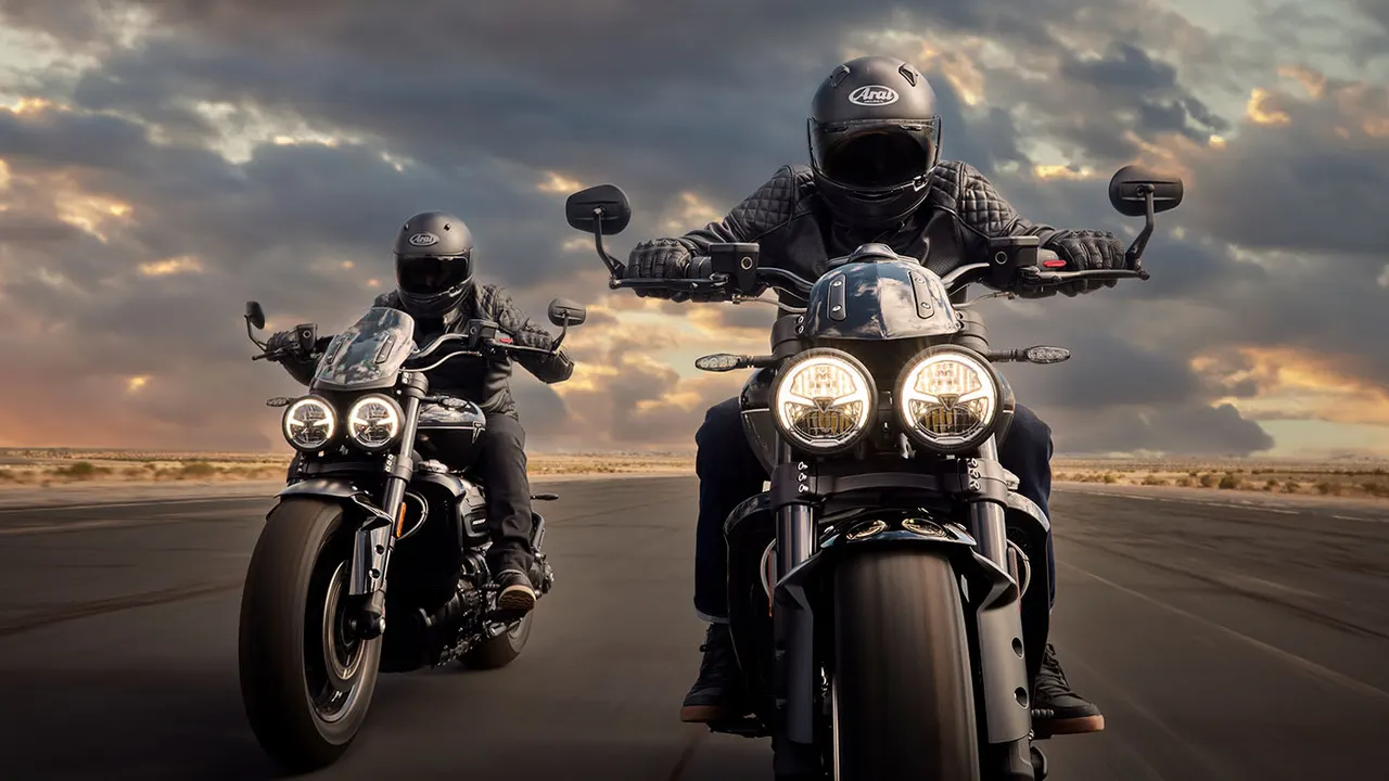 Triumph Rocket 3 Storm Family Riding Shot