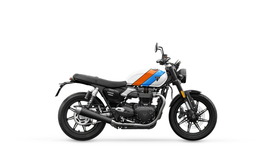 Triumph Speed Twin 900 in Pure White right hand side