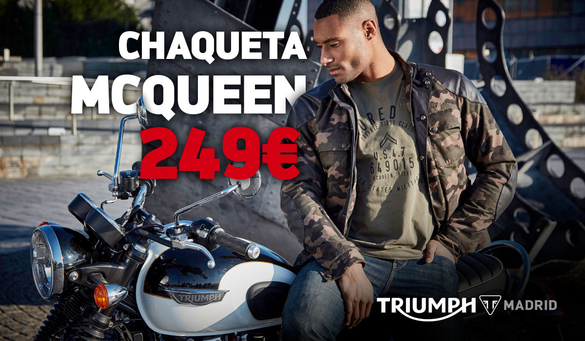 Perseo Peticionario esposa Chaqueta McQueen por sólo 249 €! - Triumph Madrid